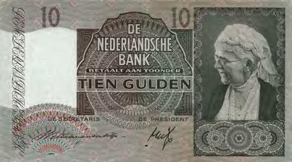 2) # 2 RO 100063 - FR - met verbeterd watermerk - REPLACEMENT - RRRR 0 tot 5 exemplaren van bekend 5287 10 Gulden 1933 Grijsaard