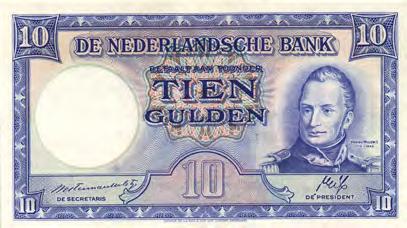 1b) - ZF/PR 60 5302 5303 10 Gulden 1945 II Willem I - Staatsmijnen met correct geboortejaar (Mev. 46-1 / AV 35.