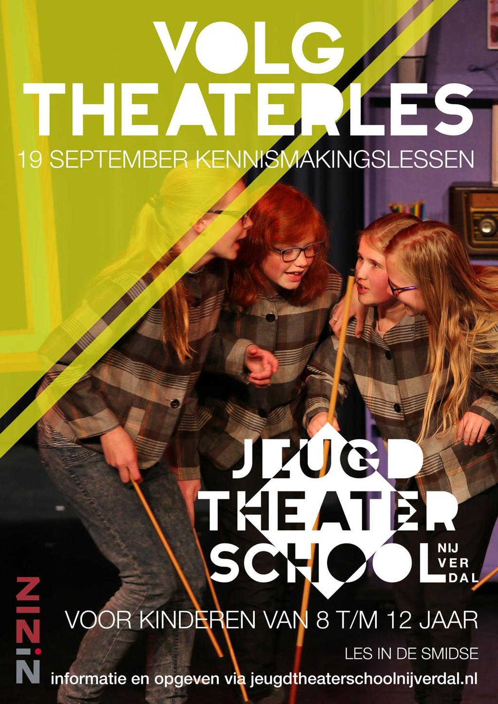 Volg theaterles bij de ZINiN Jeugdtheaterschool Nijverdal.