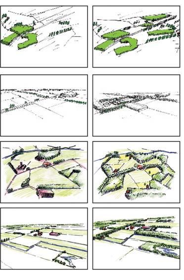 Kansen & mogelijkheden binnen koester-ansichten nieuwe landgoederen, versterken kleinschaligheid Ruimtelijke kwaliteit.