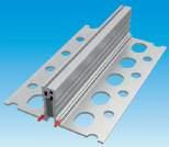 500-16 AL serie Aluminium dilatatieprofiel met een elastische neoprene celrubber vulling b s h toepassing voegbreedte afwerkhoogte profiellengte materiaal Massieve tweedelige aluminium constructie