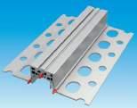 500 AL serie Aluminium dilatatieprofiel b s h toepassing voegbreedte afwerkhoogte profiellengte materiaal Massieve driedelige aluminium constructie met