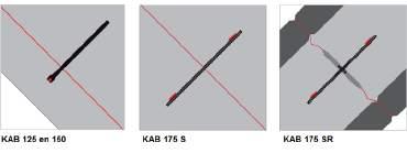 expansievolume. Het Schrumpf KAB 175 S profiel heeft aan beide uiteinden een zwelstrook en wordt daarmee t.p.v. de stortnaad in de wand opgenomen.