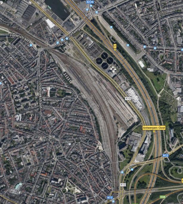 4 SPOOR OOST Spoor Oost is een verlaten spoorwegterrein van 10,8ha aan de rand van Borgerhout en Antwerpen-Noord.