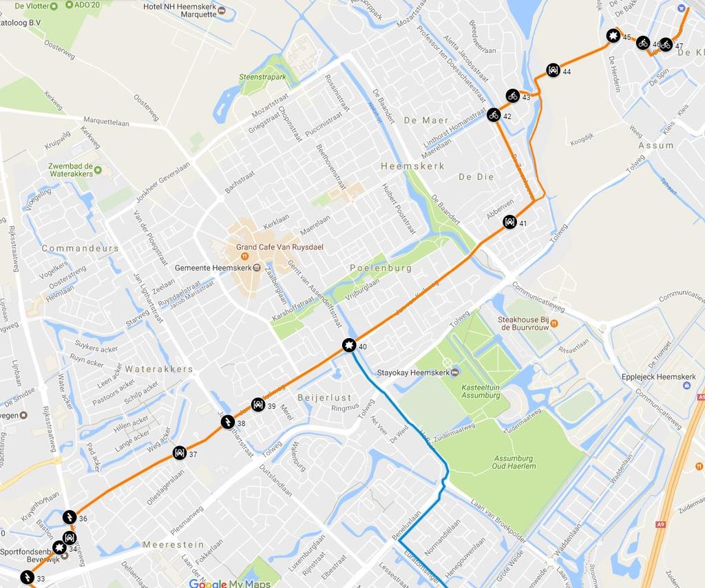 Gevaarlijk kruispunt Onvoldoende kwaliteit snelle fietsroute 35 Te smal profiel voor fietsstraat/fietspad Afstelling VRI onvoldoende voor snelle fietsroute Plesmanweg