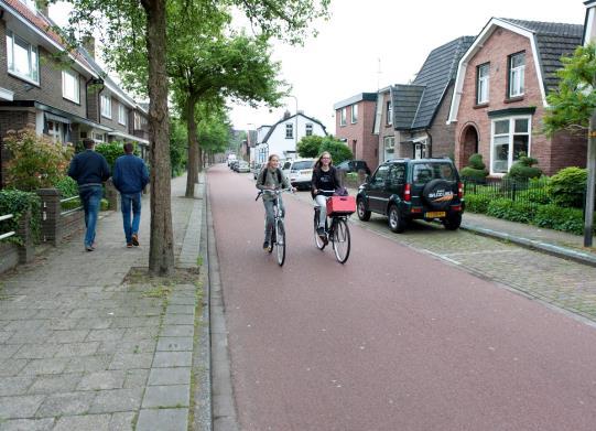 Fietsstraat zoveel mogelijk doortrekken Haaksparkeren