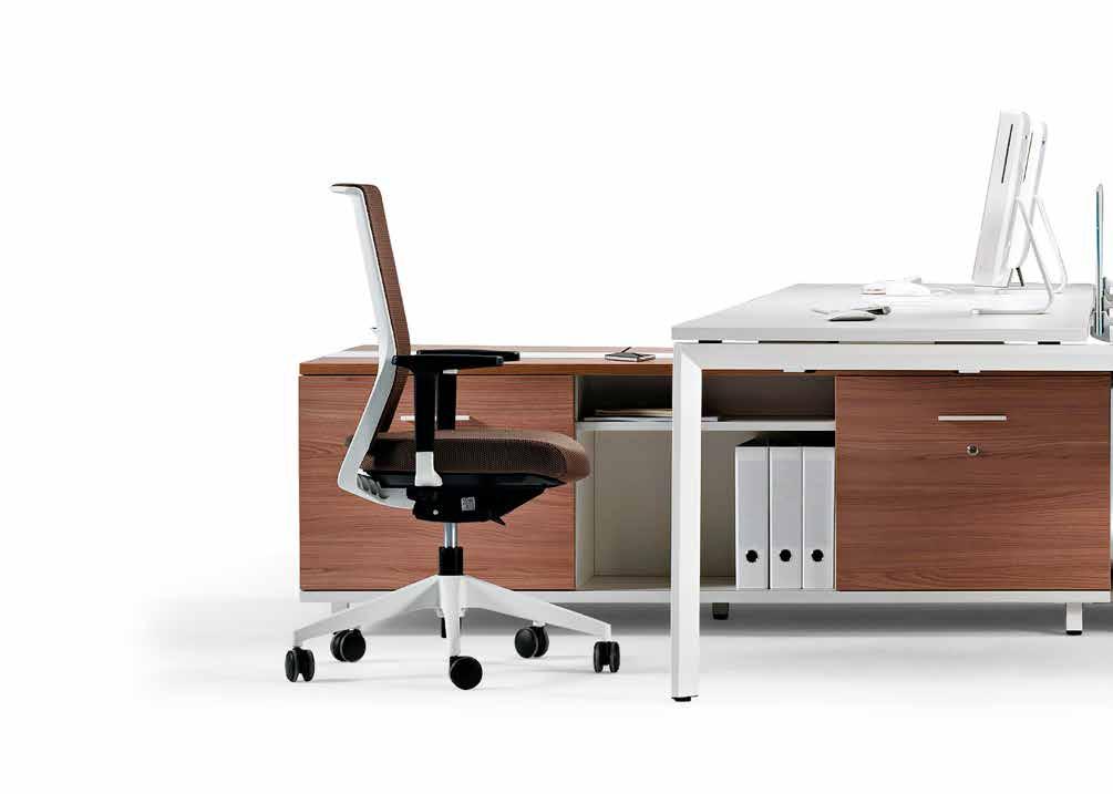 10 DELTA-V Projects Projecten op maat voor elk kantoor Bureaus op maat Ergonomische bureaustoelen Hoe groot of klein de ruimte ook is en wat de behoeften van u en uw personeel ook