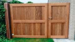 19 Hardhout poorten / Portes en bois exotique: AFROMOSIA Hardhout