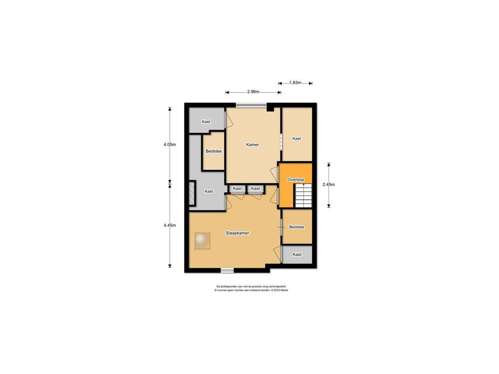 Plattegrond Aan de informatie in deze