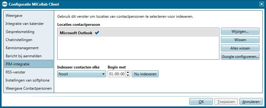 3 Contactpersonen uit Outlook