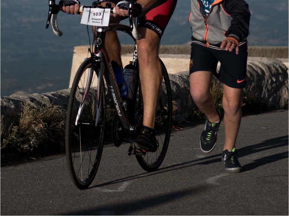 start Ventoux beklimming 06.