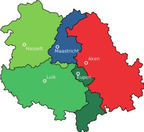Middengebied, Euregio Scheldemond en de Euregio Maas Rijn.