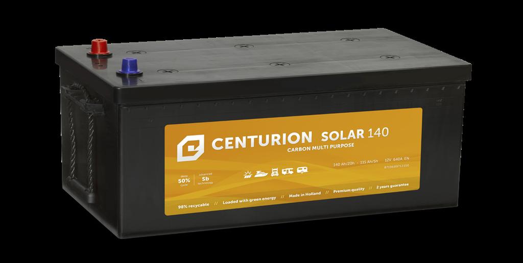 PRODUCTOVERZICHT Voor zonnepanelen heeft Centurion de Solar accu ontwikkeld. Dit product is het resultaat van jarenlange proefnemingen in de praktijk.