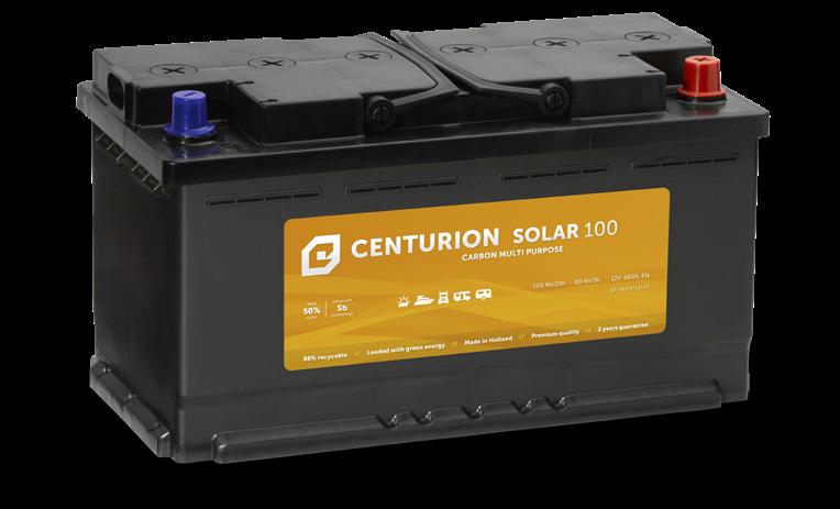 Door de zeer goede stroomopname is de accu bij uitstek geschikt als Solar batterij in combinatie met zonnepanelen. CENTURION SOLAR 12V SOLAR ACCU S ETN nr. Type naam Opm.