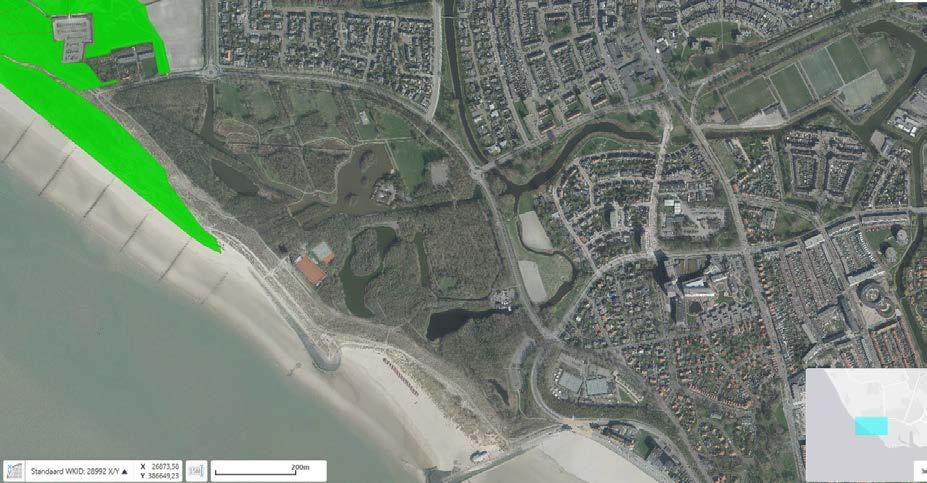 Ook is op grotere afstand van het plangebied is ook Natuur Netwerk Nederland (NNN) aanwezig (zie afbeelding 3.3). 1. Ten westen van het plangebied aan strandzijde is NNN gebied Kaapduinen aanwezig; 2.