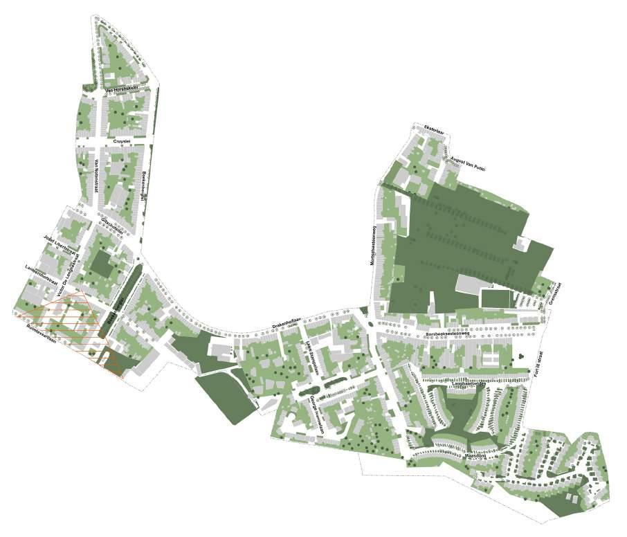 Tekorten GROENAANDEEL Drakenhof - Vliegveld telt vandaag 3967 inwoners en is één van de dunst bevolkte wijken in Deurne. Het publieke groen is onregelmatig over de twee wijkdelen verdeeld.