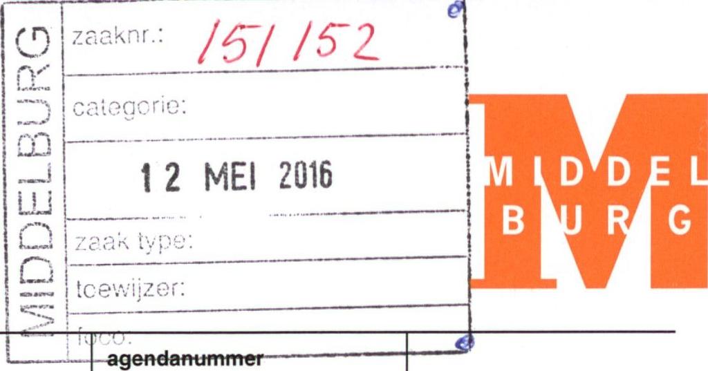 zaaknr.; ^ caieocrig; nota voor B&W Afdeling Vergunningverlening en Handhaving 1 2 MEI 2016 zaa^ ïvpe: tcewijzer: tnimmei steiler P. Meulmeester (5281) voorl. ciass.