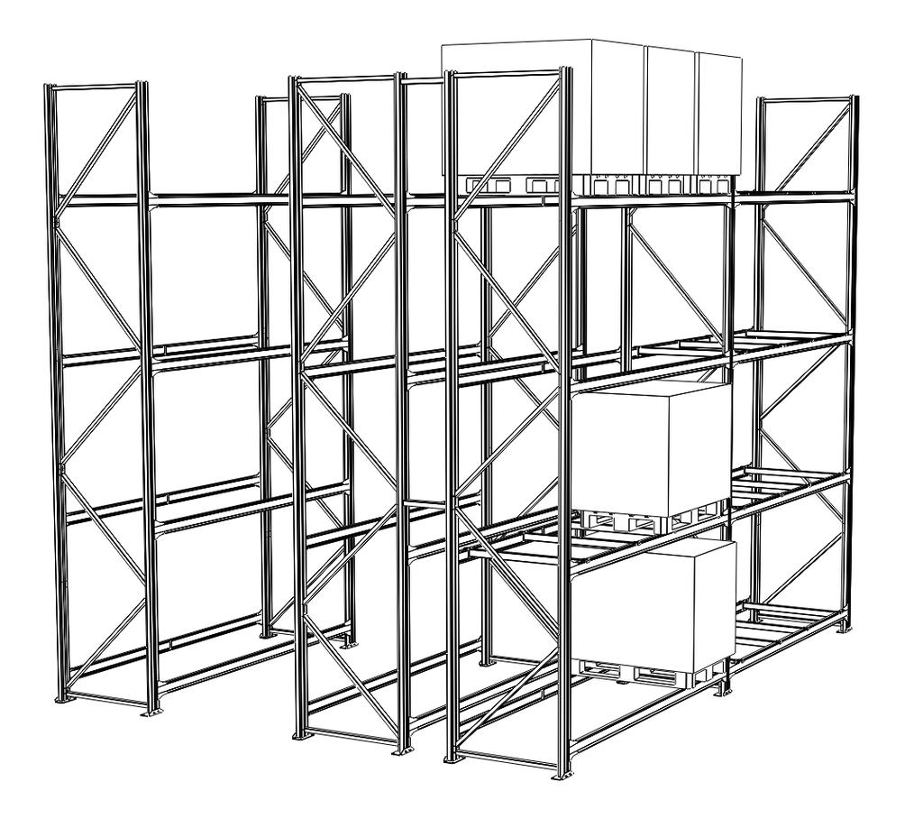 3.11 palletstellingcomponenten en specifieke stellingbegrippen 1 2 3 Figuur 1 Palletstelling 1 2 3 12 6 9 Max. 26 23 Max.