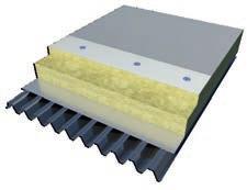 k/w, losliggend + ballastlaag U waarden dakopbouw op betonnen dakvloer met bitumineus dampscherm bijv. V3, Caproxx Energy (λ D = 0,038 W/m.