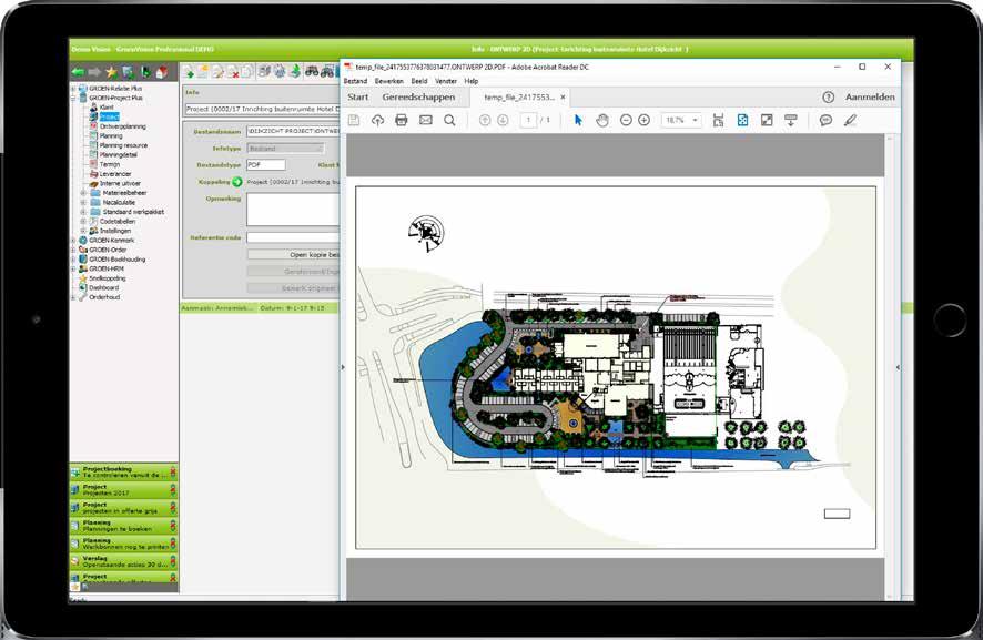 Uitgelicht module relatie- en projectbeheer Uitgelicht module nacalculatie/facturatie In de module relatie- en projectbeheer kunt u alle relevante informatie en communicatie over projecten zonder