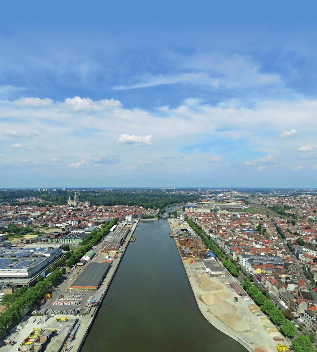 april - oktober 2018 Varen in en vanuit Brussel, Brabant en Henegouwen Het kanaal in Brussel ondergaat een ware gedaanteverandering.