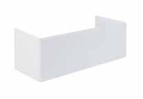 37 70,5-80,5-90,5-120,5-140,5-160,5-180,5 cm x 51,5 cm WASTAFELS / TABLES - VASQUES In Solid surface (wit mat) Leverbaar op maat per cm Enkele of dubbele wastafel Ook vrijhangend FR En Solid surface