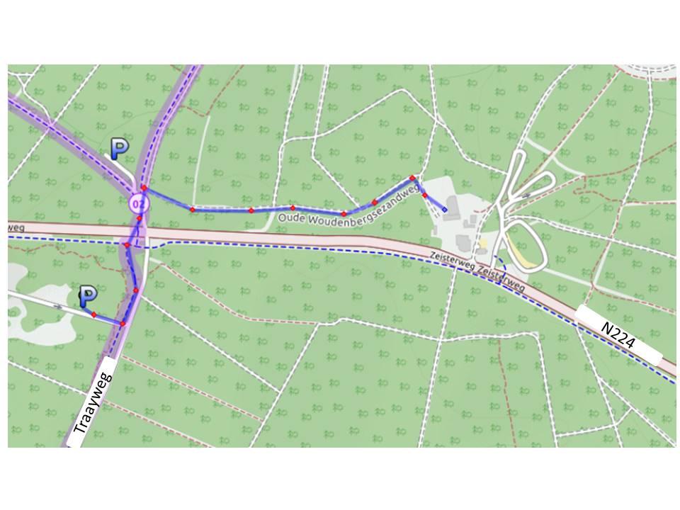 0934702,5.3655307) langs de N227 komend vanuit richting Amersfoort aan de linkerkant. Vanaf hier kun je de doornseweg oversteken en via het smalle asfaltpad naar de pyramide.