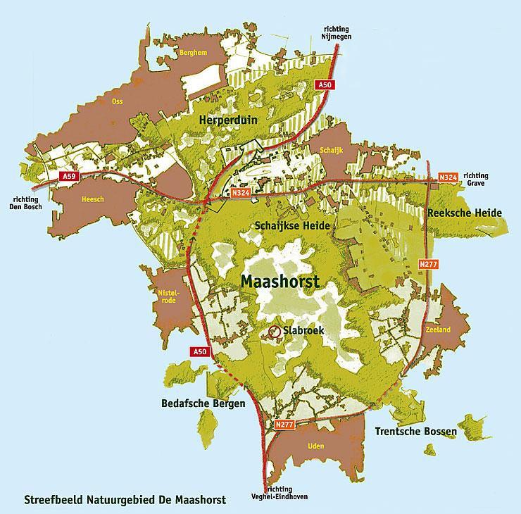 Locatie-onderzoek naar de recreatieve entrees in natuurpark Maashorst-Herperduin