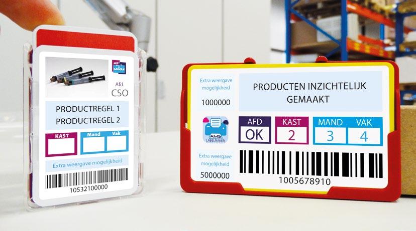 Medisch logistieke software ams labelmaker Eigenschappen AMS Labelmaker Met All Modul Software Labelmaker kunnen zorginstellingen voortaan zelf hun (RFID)labels vormgeven en