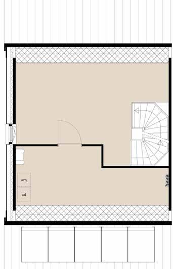 TYP VRIJSTND HOKWONINGN 2m 4m TYP HOKWONINGN ouwnummers 8, 11, 19 en 23 - Woonoppervlak circa 136 m 2 - Zeer duurzaam -> Nul-Op-de-Meter - chtertuin gelegen aan het water -