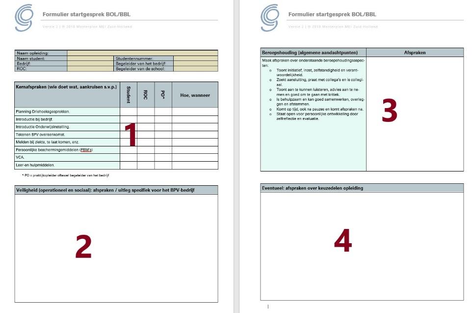 Invulaanwijzingen: 1) In de tabel Kernafspraken worden de afspraken vastgelegd wie waarvoor verantwoordelijk is en hoe en wanneer de aangegeven kernafspraken worden gerealiseerd 2) De tabel