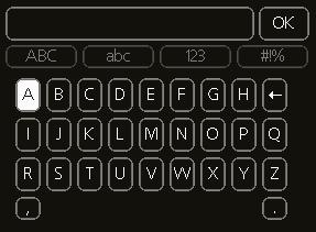 Het virtuele toetsenbord gebruiken Helpmenu In veel menu's staat een symbool dat geeft dat er extra hulp beschikbaar is. Om de helptekst te openen: 1.