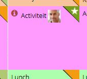 Jezelf inschrijven Zodra je in de weekagenda met je muis op een agendapunt klikt, verschijnt er een informatieballon. Hierin kun je informatie over de activiteit lezen en jezelf inschrijven.