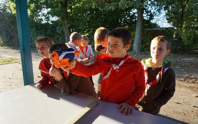 De wolfjes konden aan de hand van spelletjes geld verdienen.