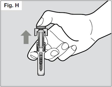 Als u bloeddruppels ziet op de injectieplaats, dan kunt u een steriel watje of gaasje op de injectieplaats drukken gedurende 10 seconden. Niet over de injectieplaats wrijven. Stap 7.