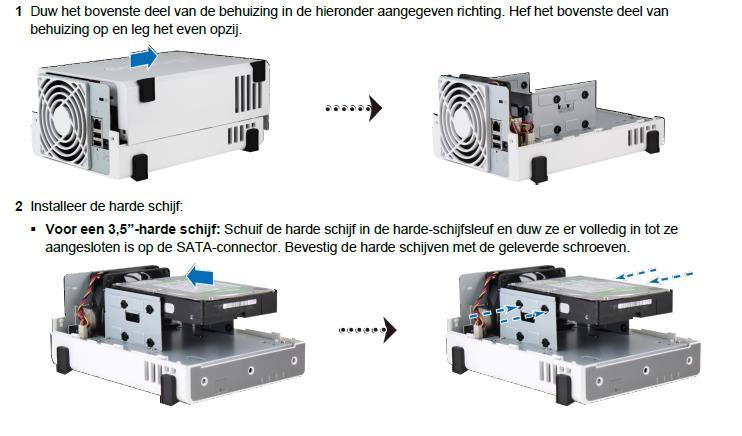 Installatie van harde schijven