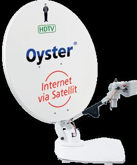Oyster Internet HDTV Oyster Internet HDTV - Internet en satellietontvangst voor camper / caravan Oyster Internet HDTV biedt u eenvoudige bediening met volautomatische verbindingsopbouw, met gevolg