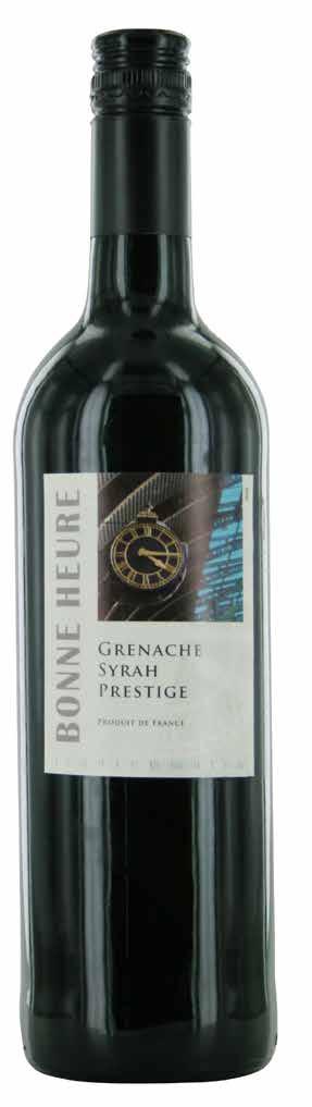 ROOD Klassieker Bestel deze wijnen gemakkelijk via Huib Rode wijnen Bonne Heure Grenache-Syrah Prestige Een fraaie wijn met