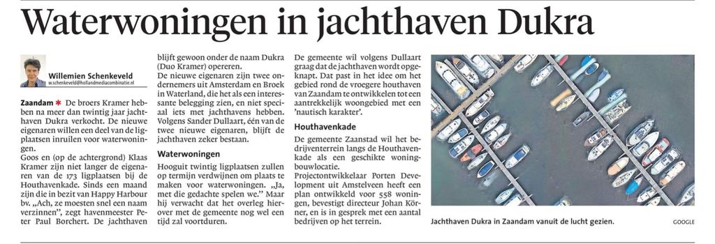 Bijlage: Artikel Noord-Hollands Dagblad 1