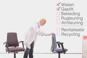 Dit kan bijvoorbeeld tegelijkertijd met een revitalisatie van de stoel worden uitgevoerd waardoor de levensduur van de bureaustoel met jaren wordt