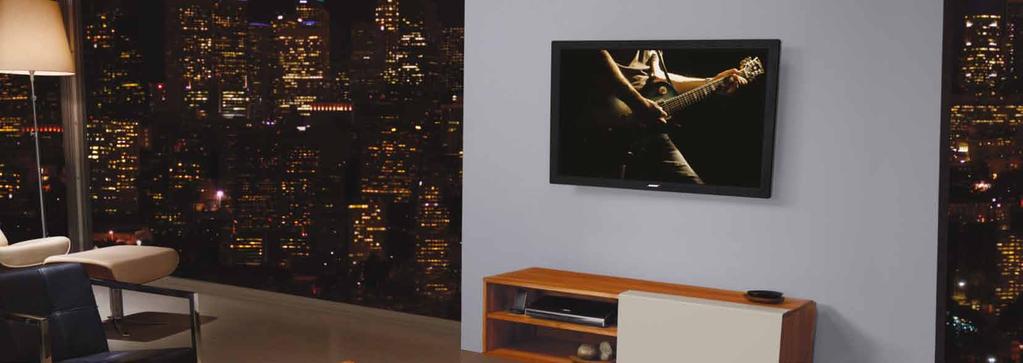 Het Bose VideoWave Home cinema-geluid en hd-beeld in één toegankelijk systeem Tot voor kort waren er voor een echte bioscoopervaring meerdere componenten vereist: een high definition-scherm voor het