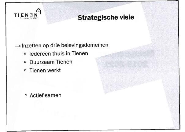 manier van werken is co-creatie, het samen creëren van acties, het samenwerken tussen college, MAT, diensthoofden, administratie maar vooral ook samenwerking met burgers, verenigingen.