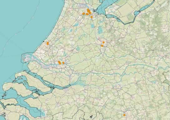 FIGUUR 7: LOCATIES CO-WORKING SPACES ( ) EN SERVICED OFFICES ( ) 2 HUURPRIJZEN Eindgebruikers zijn bereid een hogere (all-in) huurprijs te betalen wanneer hier flexibiliteit in tijd en ruimte