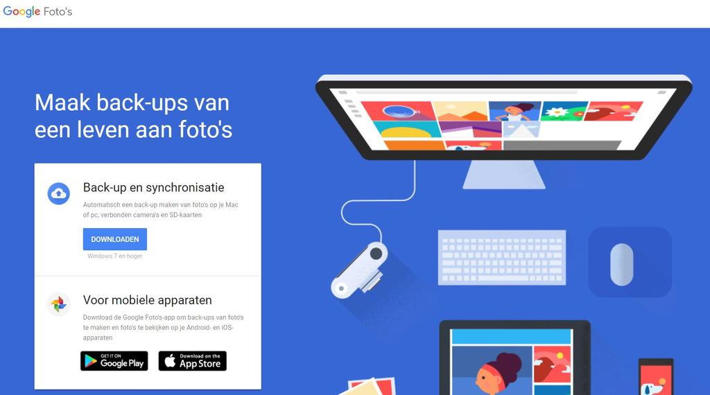 6.2 HET PROGRAMMA BACK-UP EN SYNCHRONISATIE VAN GOOGLE Als al je bestanden zoals in vorig punt georganiseerd zijn, dan ga je het programma Back-up en synchroniseren van Google.