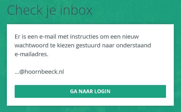 Controleer vervolgens je Mailbox en activeer de Link in de