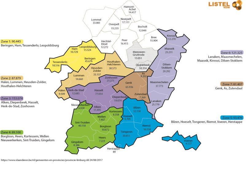 Voorbereidende fase (2017)= geografische afbakening eerstelijnszone, maart 2018.