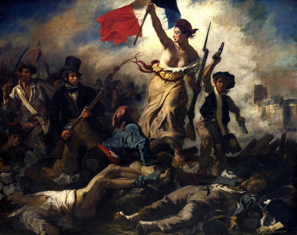 Delacroix Vrijheid leidt het Volk.