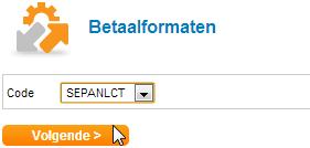 1 Formaten Ga naar Kassen en banken >Betalen & incasseren >Formaten. Het volgende scherm opent: Je hebt hier de keuze uit verschillende betaalformaten.