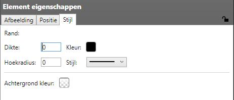 Voer in deze velden uw element marge in om ruimte om het element te creëren. Fig. Voorbeeld van positie eigenschappen van een element Stijl A.