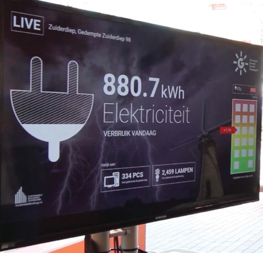 Door een app te gebruiken kunnen gebouwmanagers of energy service companies (ESCo s) de energieconsumptie van meerdere systemen in meerdere gebouwen vanaf één locatie beheren.